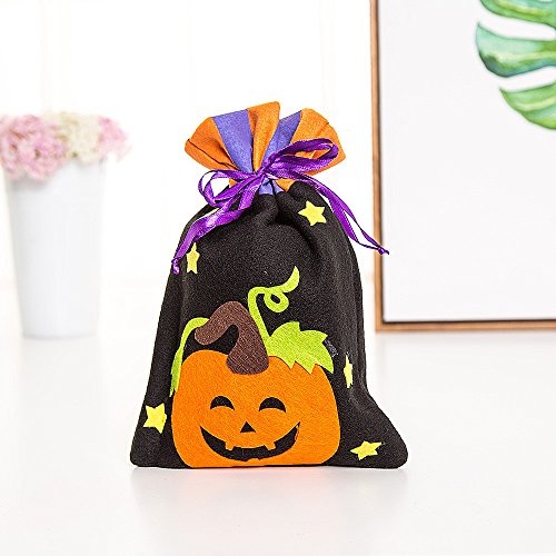 Festival Accessories Funny Gift Pumpkin Cloth Bag Candy Storage Sack Halloween Party Children Decor Packaging Hanging Ornamentss by Saingace B