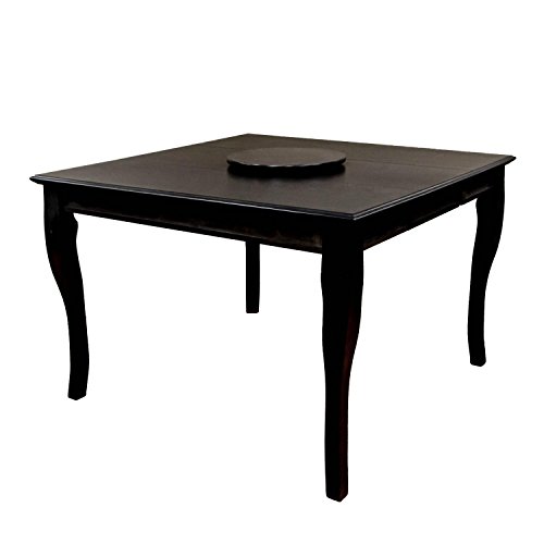 Milton Greens Stars 8828BK Burgos Counter Height Table with Lazy Susan 54 by 54 by 36-Inch Black