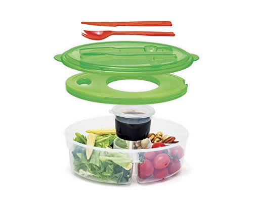 Innovia Imports II-136 6 Pc Salad Container Continer Lunch Box Green