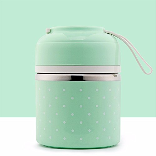 portable stainless steel insulated lunch box1Green