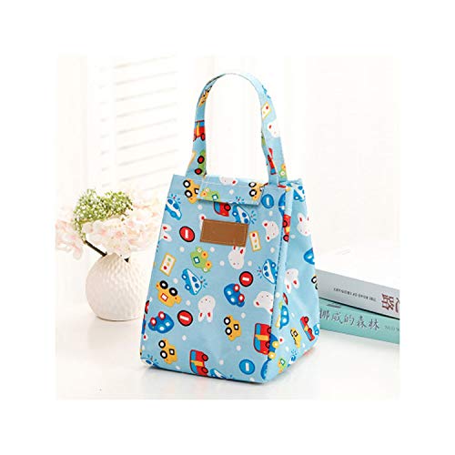 Fresh Cooler Picnic Bags Cactus Tote Insulation Cold Lunch Bags Box Thermal Oxford Waterproof Food Lunch BagsSky Blue