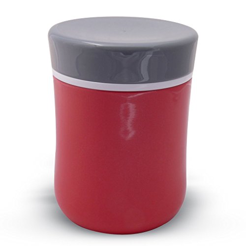Zell Lunch Food Jar Vacuum Insulated Stainless Steel Lunch Thermos 13 Oz Red