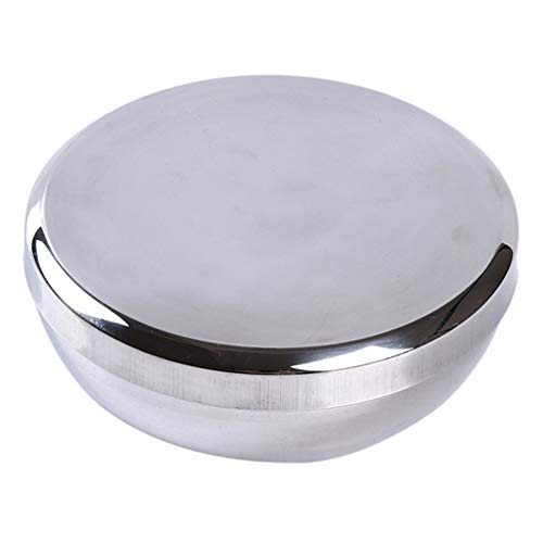 LJSLYJ Large Stainless Steel Round Lunch Box Food Container Storage Box