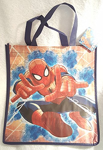 SPIDERMAN LARGE REUSABLE BAG ~ Spiderman with Web Design