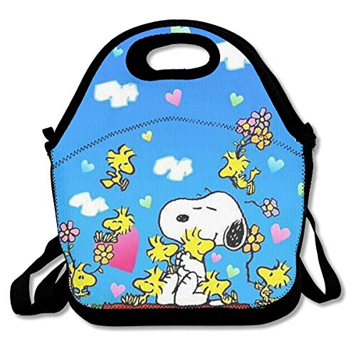 LIUYAN Personalized Lunch Box Snoopy Heart Cooler Bag for Boys Girls Kids Adults