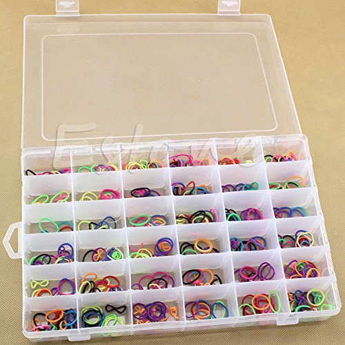 Kope 36 Grid  Slot Plastic Jewelry Adjustable Box Case Craft Organizer Storage Beads