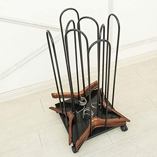 FKDEDN Movable Hanger Stacker StandClothes Hangers Holder with 4 WheelsHanger Storage Organiser Hold Up to 120 Hangers