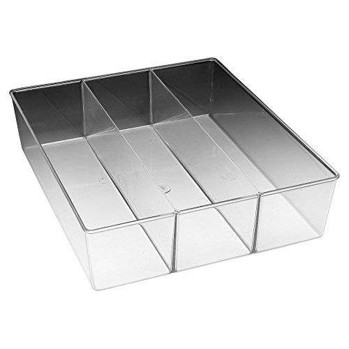 Whitmor 6789-3067 3 Section Small Clear Drawer Organizer