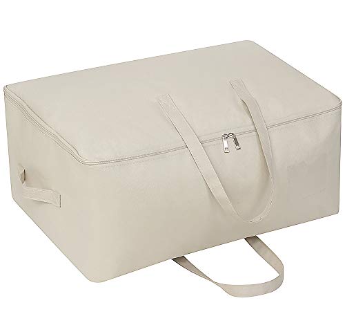 iwill CREATE PRO Breathable Wardrobe Garment Storage Bag with Handles for Taking Away or Lift Up Easily Label Pocket Beige