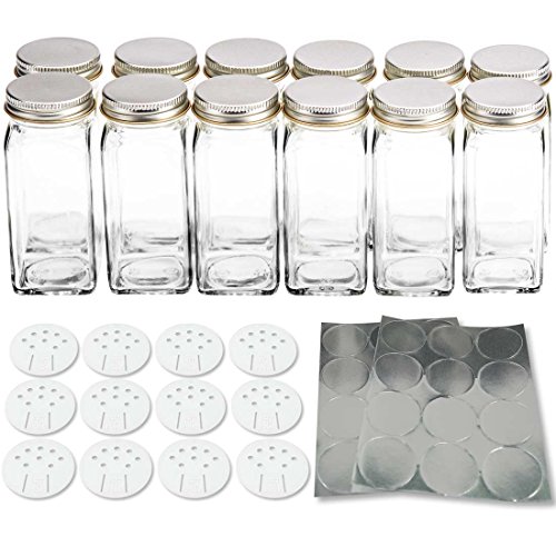 Color : 1 pc spice jar Magnetic Spice Jars With Wall Mounted Rack Stainless Steel Spice Tins Spice Seasoning Containers With Spice Label Spice Jars 