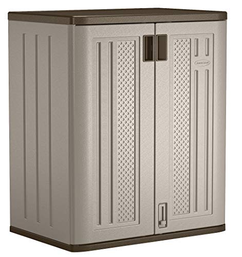 Suncast 36 Resin Base Garage Storage Cabinet Platinum