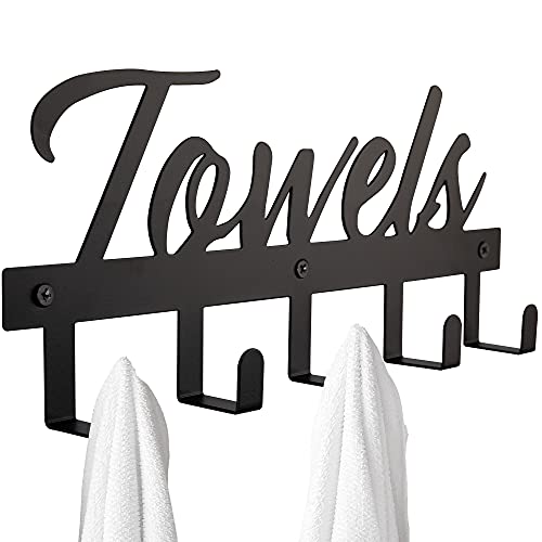 Aesthetic Bathroom Towel Rack for Wall Mount  Space Saving and Easy to Install Towel Holder Hooks  The Perfect Addition to Your Bathroom Decor