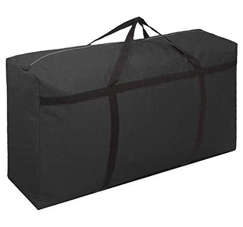 WITERY Large Storage Bag 120L Garden Furniture Cushion With Zip Waterproof Sturdy 600D Oxford Moving Clothes Storage Bags Organizer Bags For Bedding Duvets Pillows Clothes Moving Home