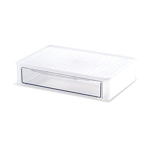 madesmart Pullout Drawer  Medium  Stack Collection  Frost  Stackable  BPAFree 1013 x 725 x 238 in (2571 x 1842 x 603 cm) (79209)
