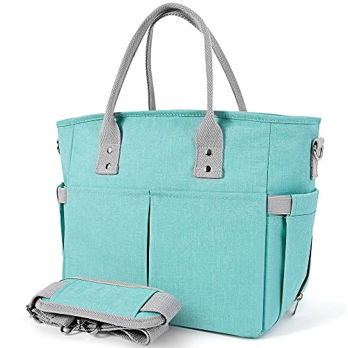 Lunch Bag Insulated Lunch Bags Large Reusable Lunch Tote Box for Women Men with Adjustable Shoulder Strap for Work School Picnic or Travel (Tiffany Blue)