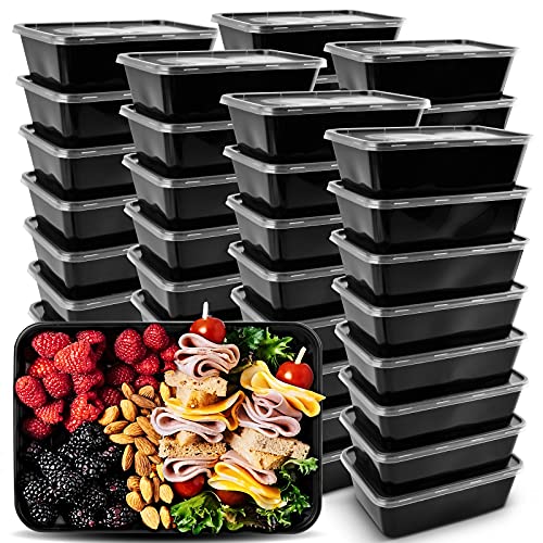 Meal Food Prep Container50 Pack  26 OZ Food Storage Containers with lidsDisposable Airtight Bento Box Reusable Plastic Lunch Box Kitchen Food TakeOut Healthy Box MicrowaveDishwasherFreezer Safe