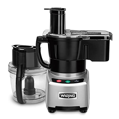 Waring Commercial Sealed Batch BowlContinuous Dicing Food Processor with LiquiLock Seal System 4Quart