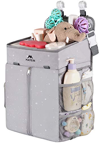 Hanging Diaper Caddy Portable Diaper Organizer Stacker Nursery Storage for Changing Table Crib Playard or Baby Stroller  Baby Gifts for Newborn Boy and Girl