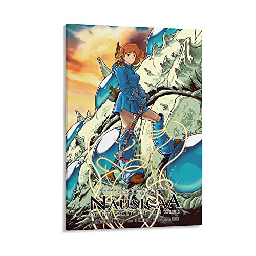 LINBAI Anime Nausicaa of The Valley of The Wind Film Poster 1 Posters Art Print Wall Photo Paint Poster Hanging Picture Family Bedroom Decor Gift 12×18inch(30×45cm)