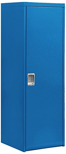 Salsbury Industries Welded Industrial Storage Cabinet with Single Door 72-Inch High by 24-Inch Deep Blue