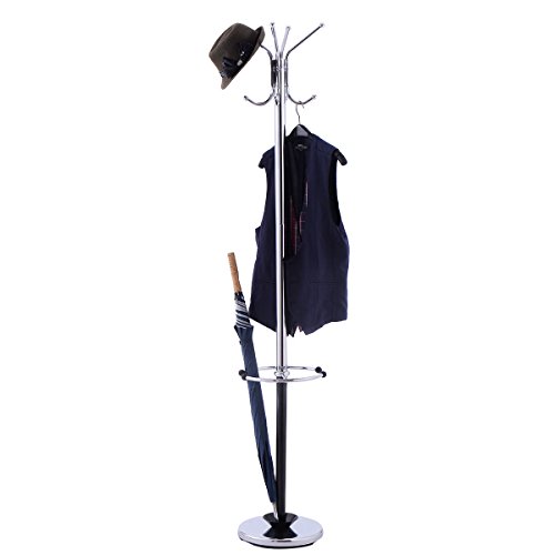 NEW 72  3 Tiers Free Standing Coat Hat Hanger Tree Rack Furniture
